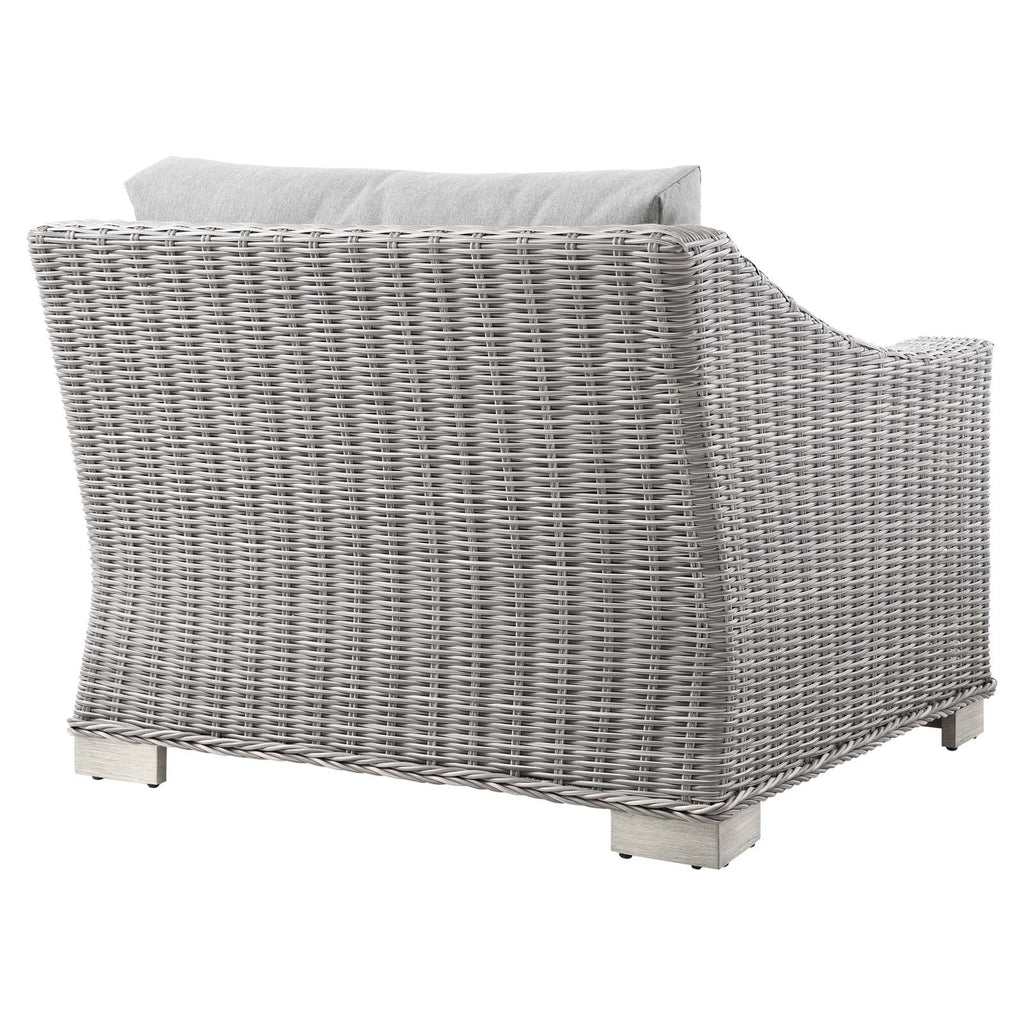 Conway Outdoor Patio Wicker Rattan Left-Arm Chair by Modway