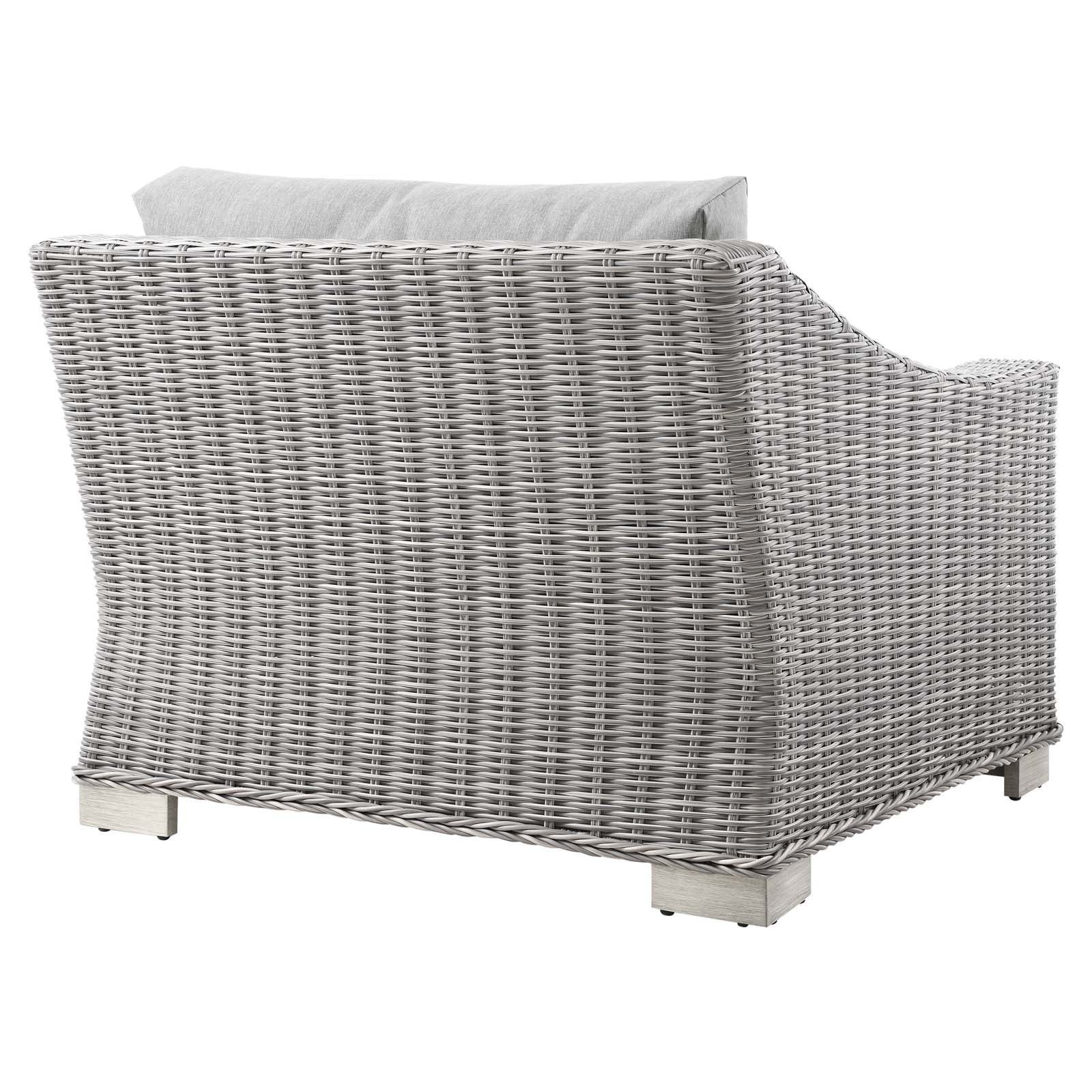 Conway Outdoor Patio Wicker Rattan Left-Arm Chair by Modway