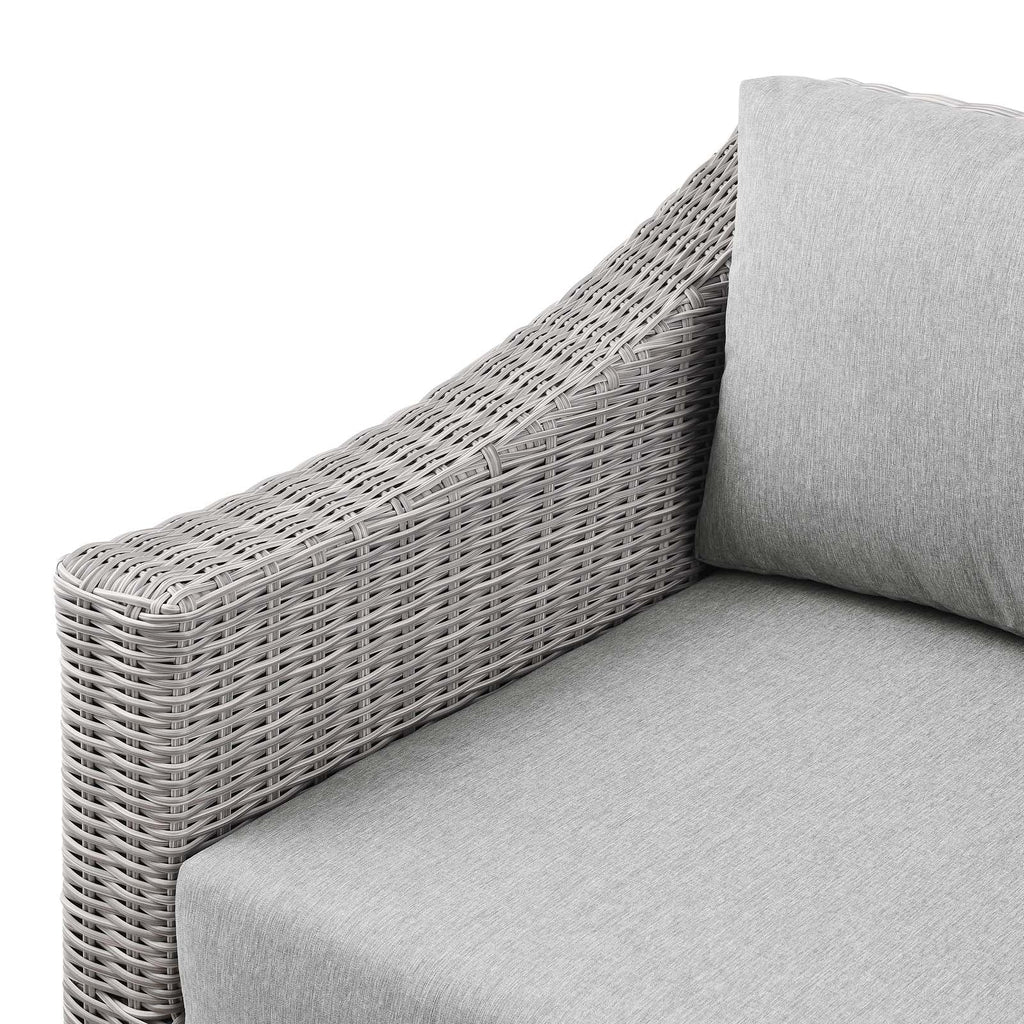 Conway Outdoor Patio Wicker Rattan Left-Arm Chair by Modway
