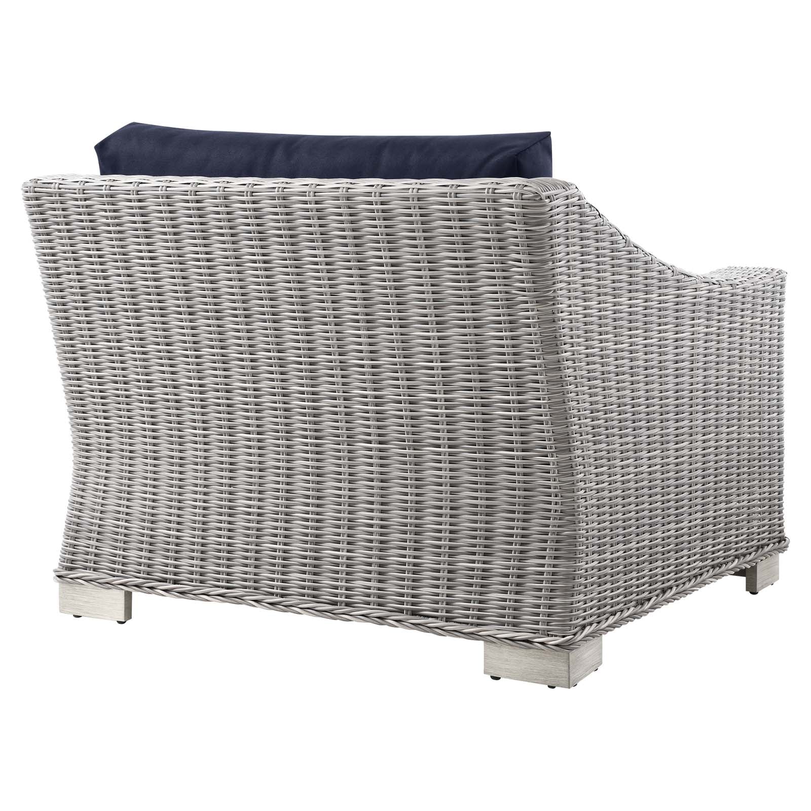 Conway Outdoor Patio Wicker Rattan Left-Arm Chair by Modway