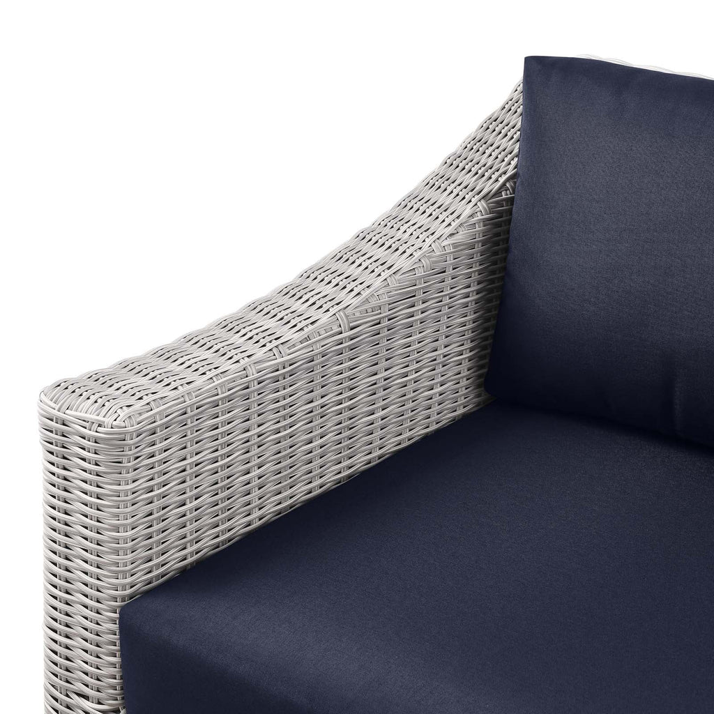 Conway Outdoor Patio Wicker Rattan Left-Arm Chair by Modway