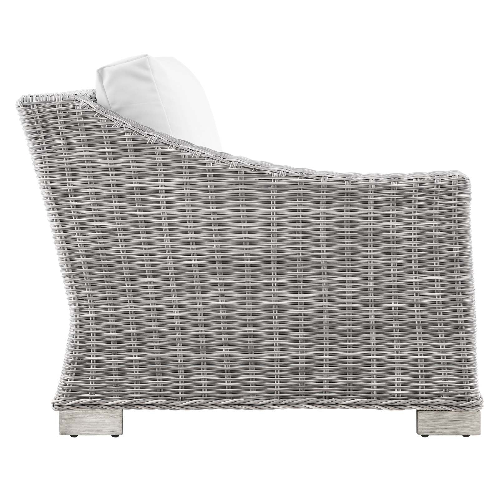 Conway Outdoor Patio Wicker Rattan Left-Arm Chair by Modway
