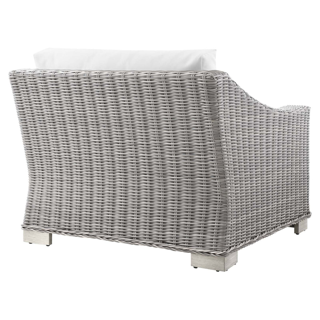 Conway Outdoor Patio Wicker Rattan Left-Arm Chair by Modway