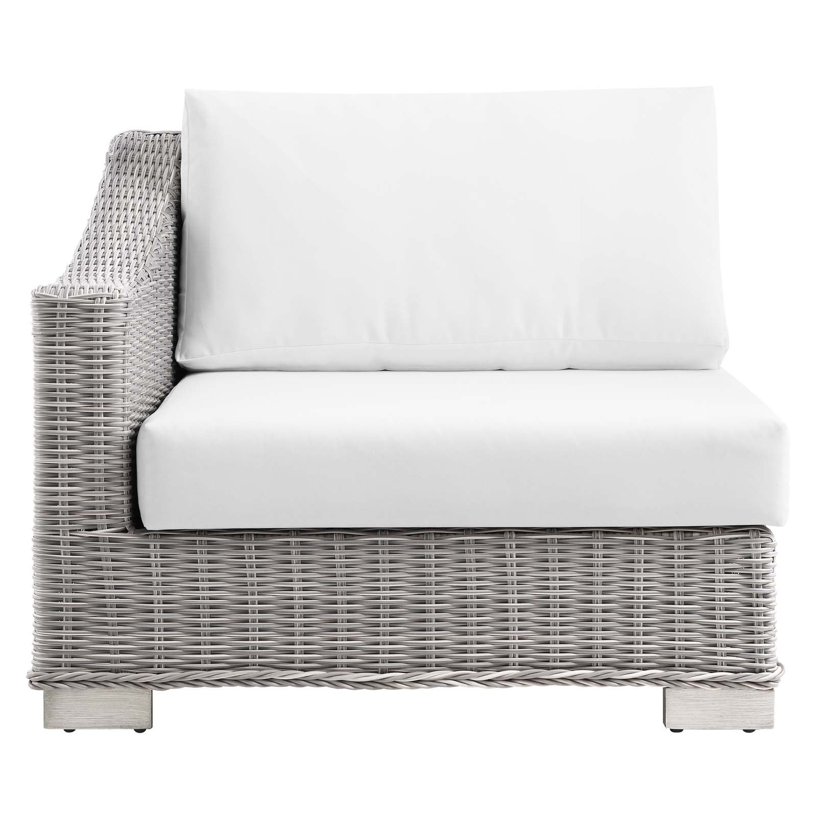 Conway Outdoor Patio Wicker Rattan Left-Arm Chair by Modway