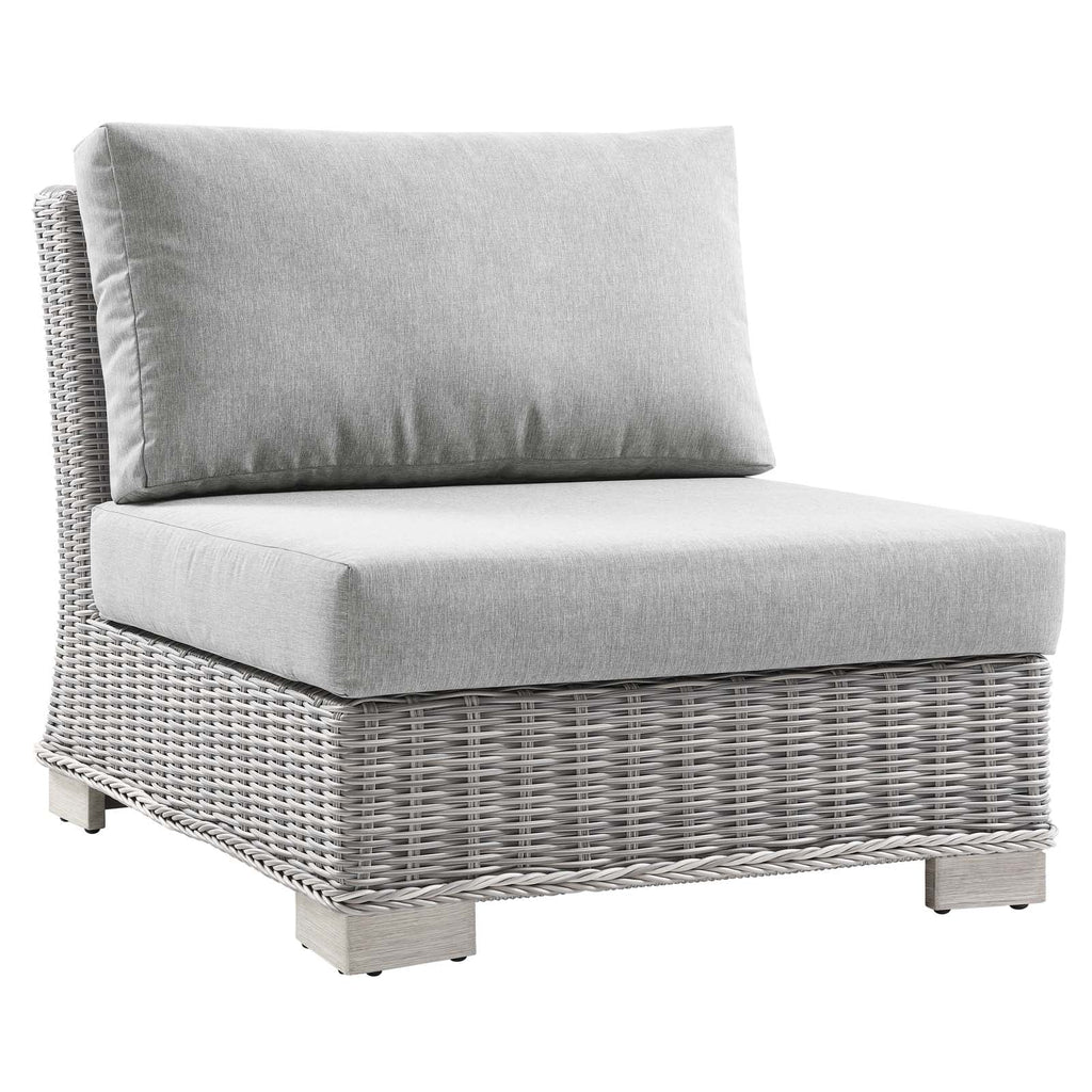 Conway Outdoor Patio Wicker Rattan Armless Chair by Modway