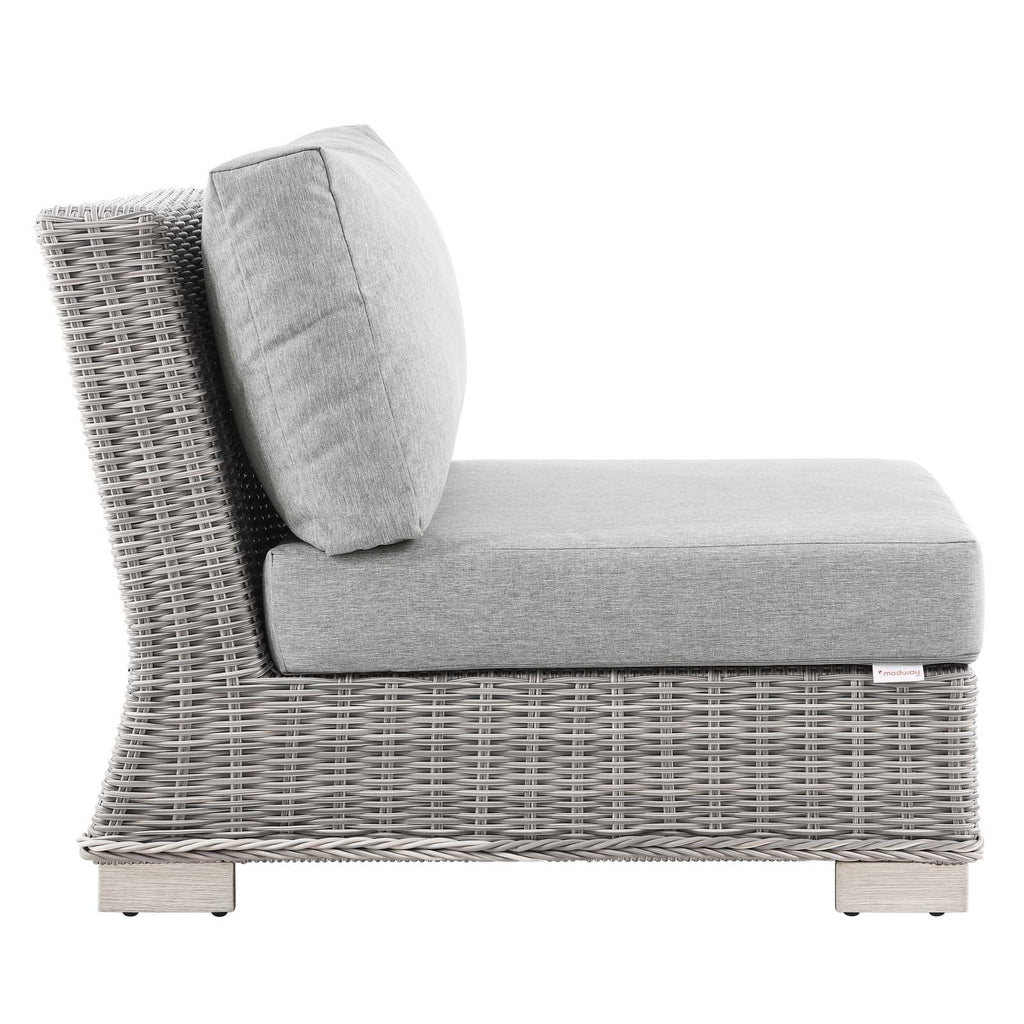 Conway Outdoor Patio Wicker Rattan Armless Chair by Modway