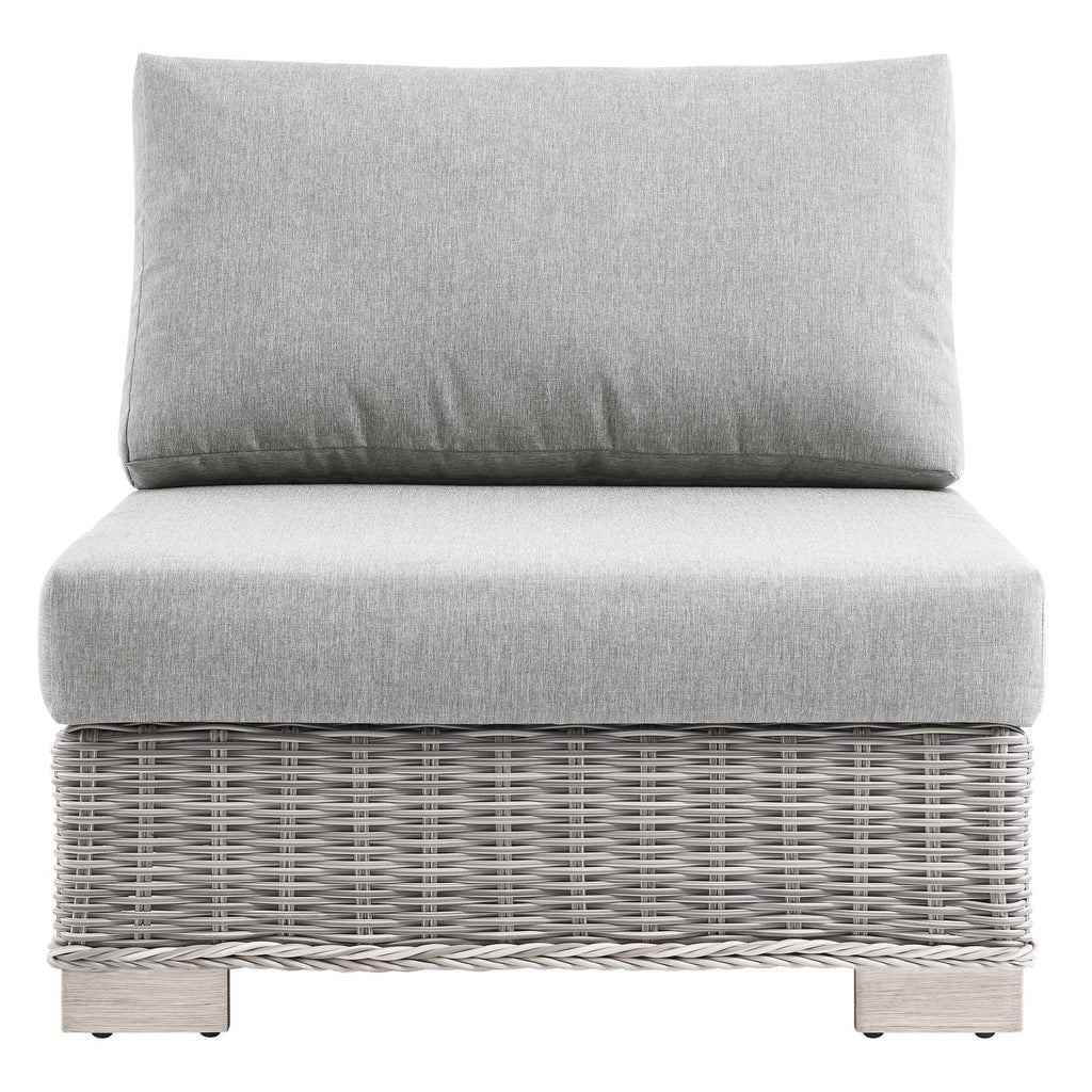 Conway Outdoor Patio Wicker Rattan Armless Chair by Modway