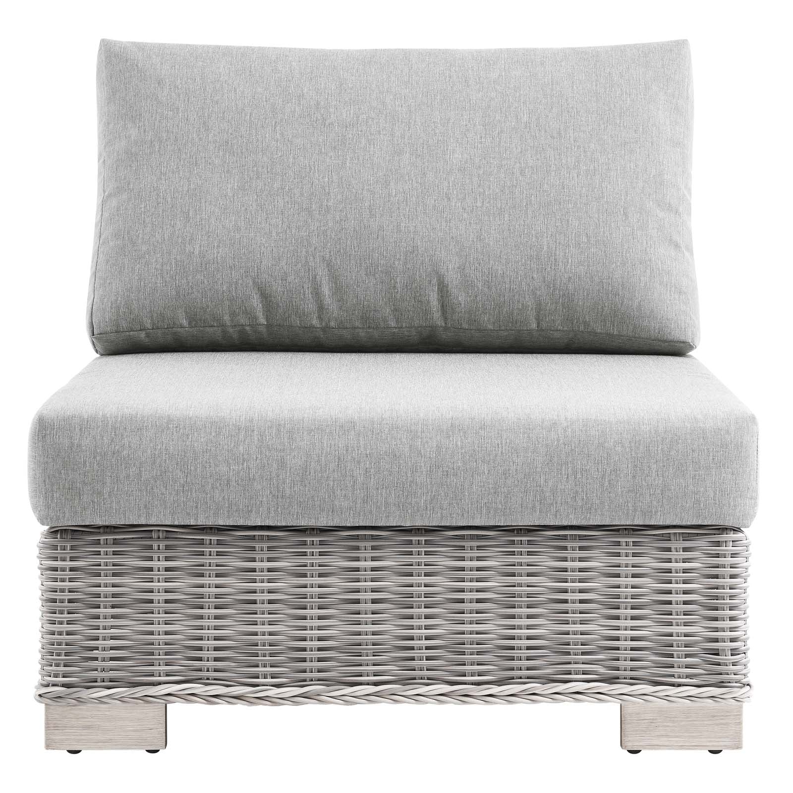 Conway Outdoor Patio Wicker Rattan Armless Chair by Modway