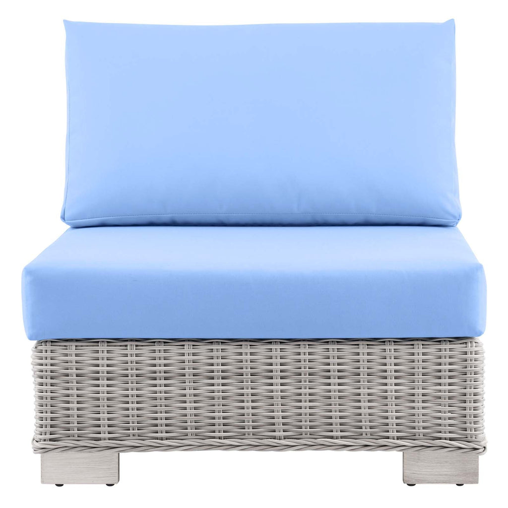 Conway Outdoor Patio Wicker Rattan Armless Chair by Modway