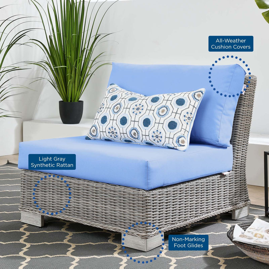 Conway Outdoor Patio Wicker Rattan Armless Chair by Modway