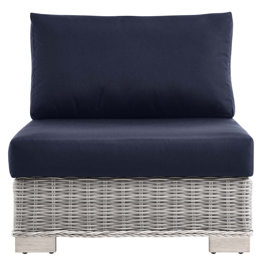 Conway Outdoor Patio Wicker Rattan Armless Chair by Modway