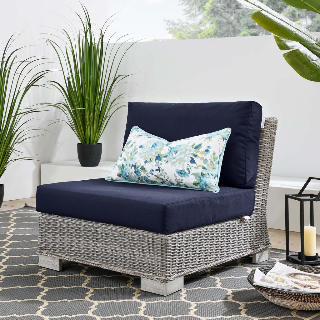 Conway Outdoor Patio Wicker Rattan Armless Chair by Modway