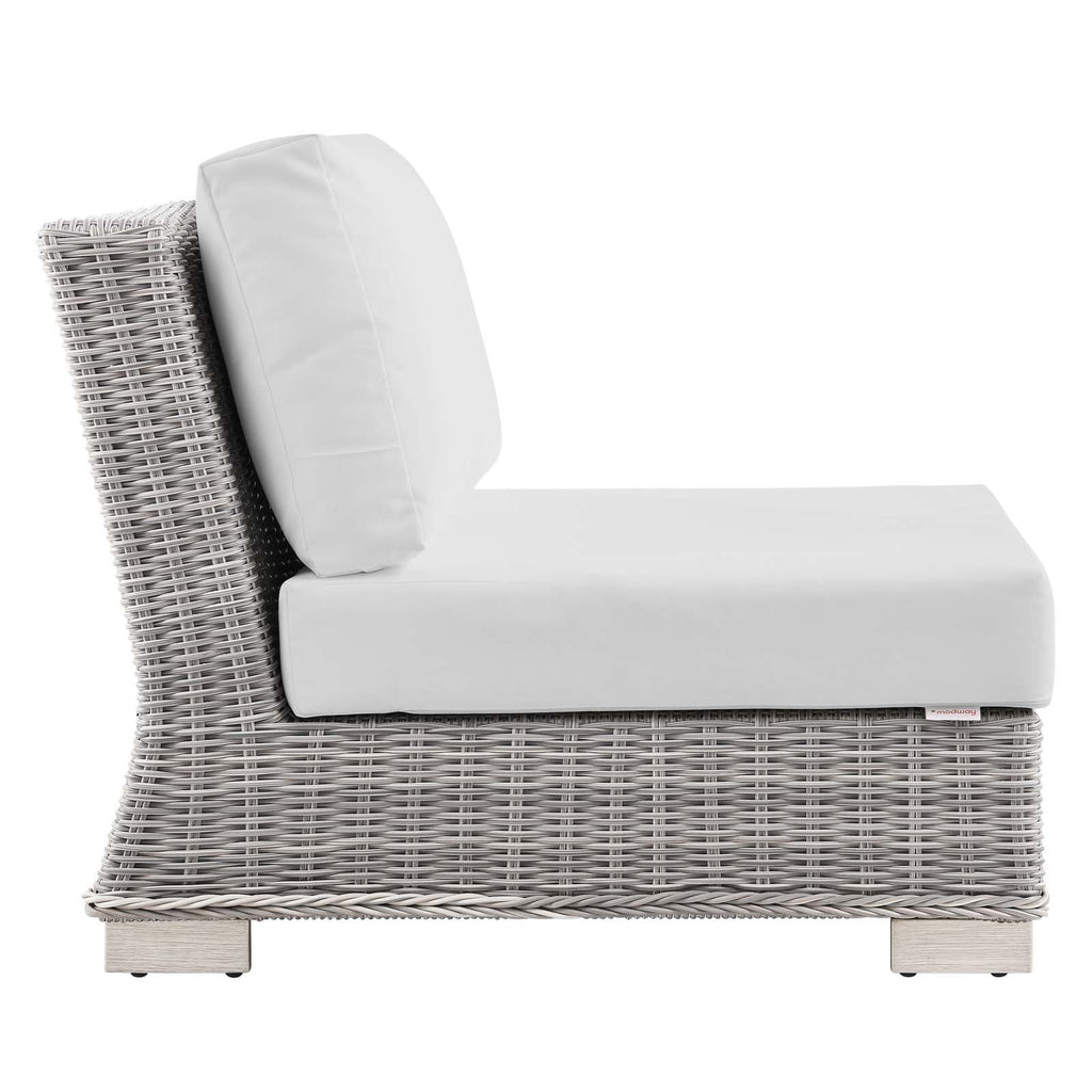 Conway Outdoor Patio Wicker Rattan Armless Chair by Modway