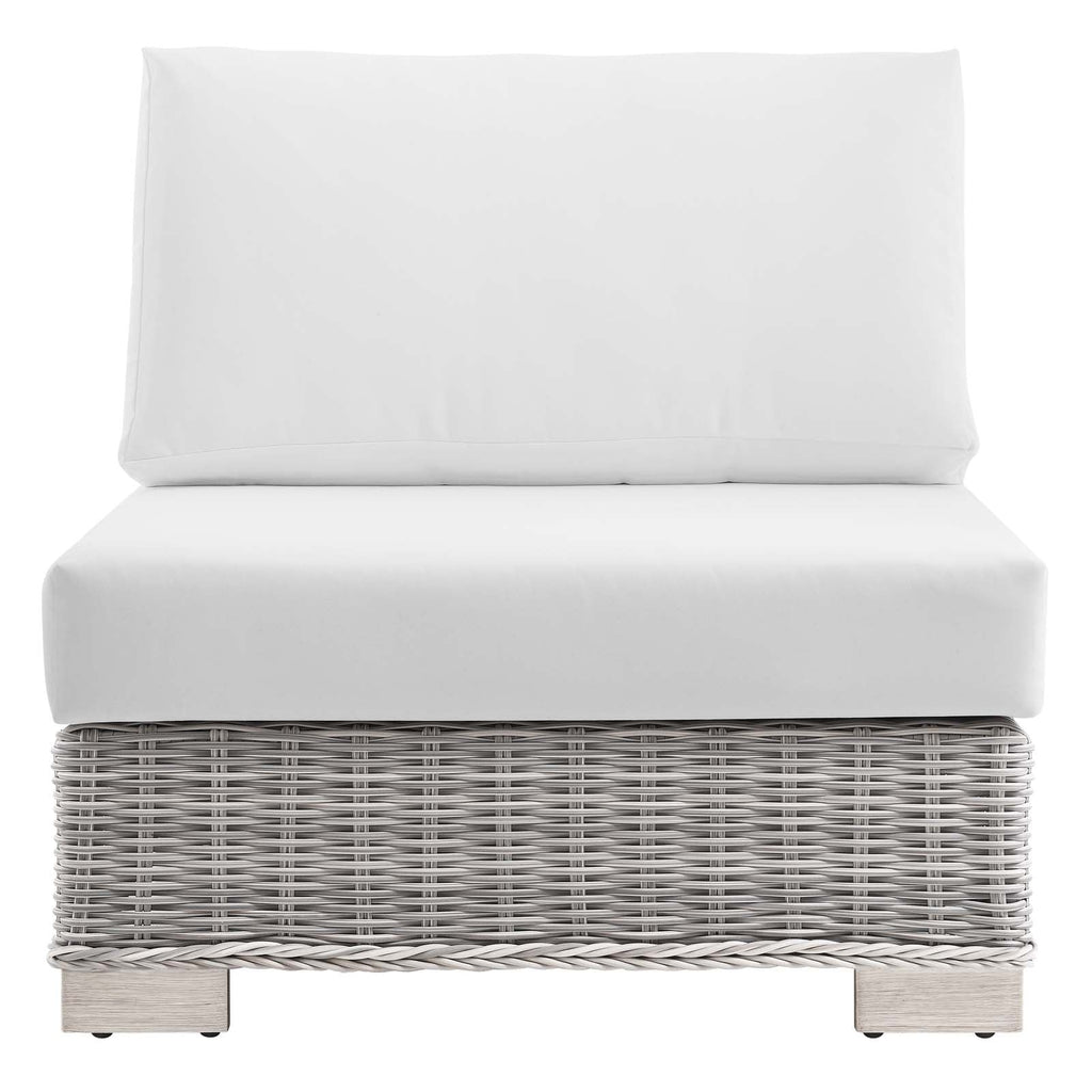 Conway Outdoor Patio Wicker Rattan Armless Chair by Modway
