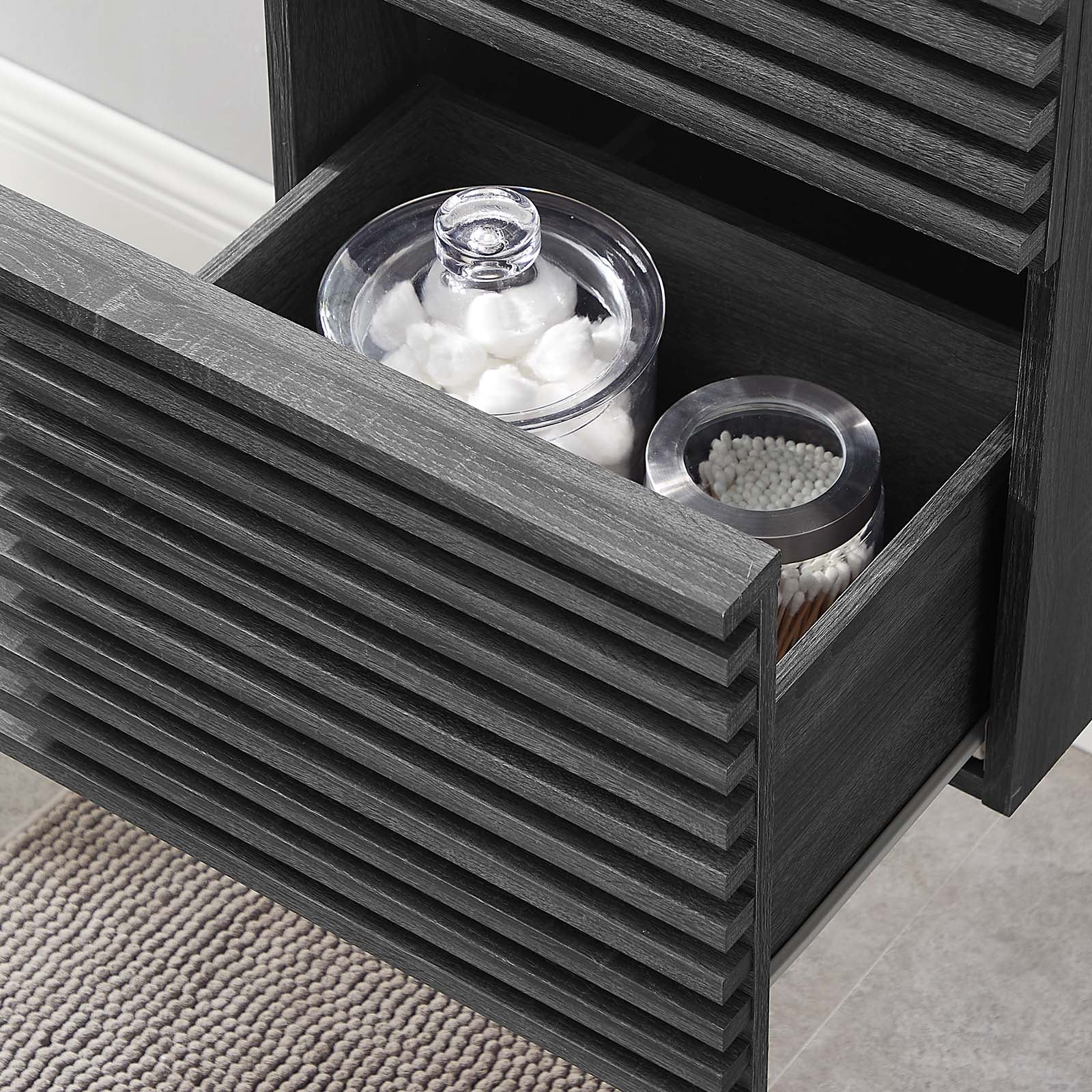 Render 18" Wall-Mount Bathroom Vanity Cabinet (Sink Basin Not Included) by Modway