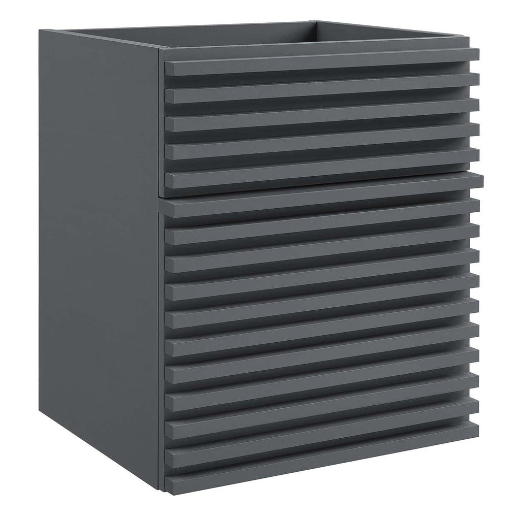 Render 18" Wall-Mount Bathroom Vanity Cabinet (Sink Basin Not Included) by Modway