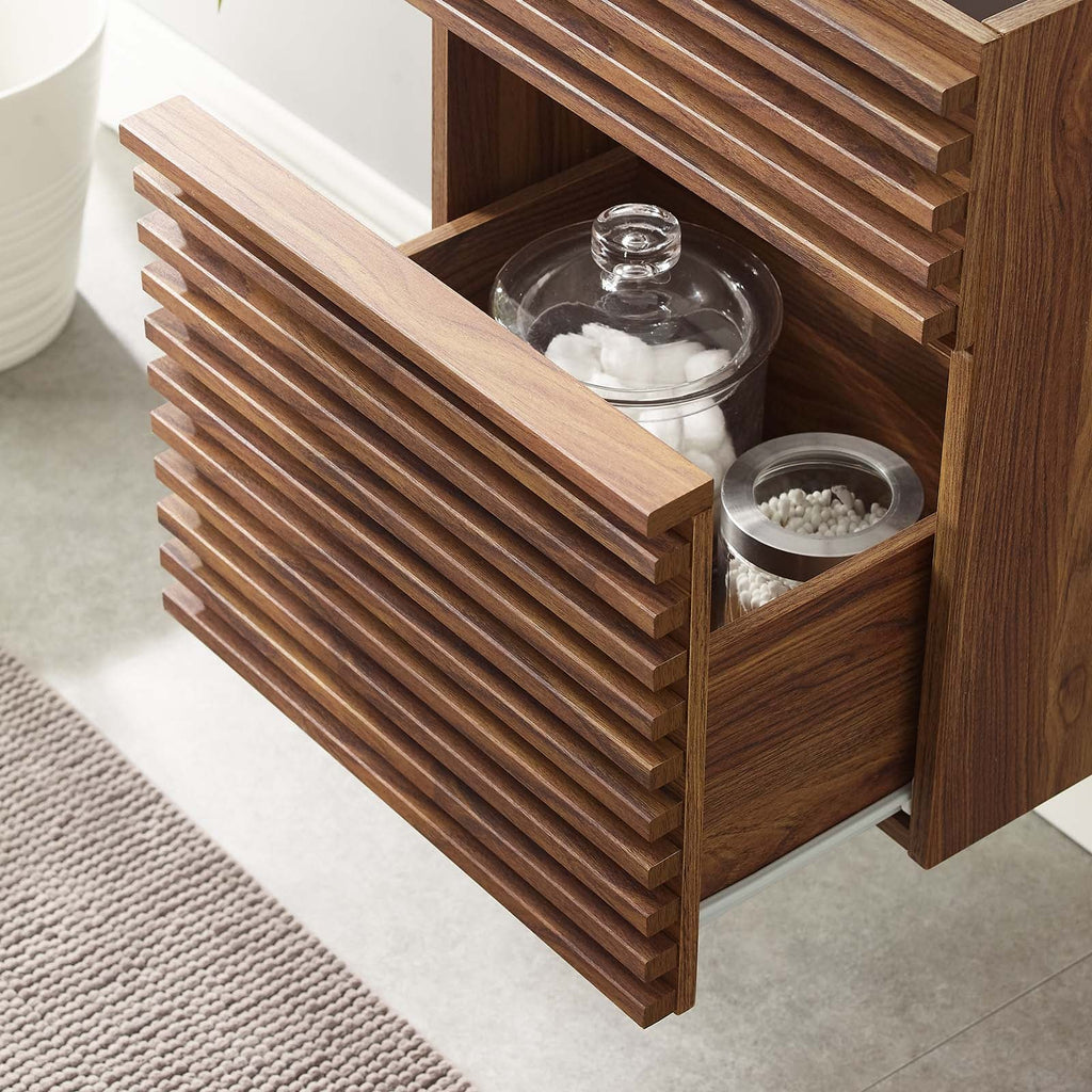 Render 18" Wall-Mount Bathroom Vanity Cabinet (Sink Basin Not Included) by Modway