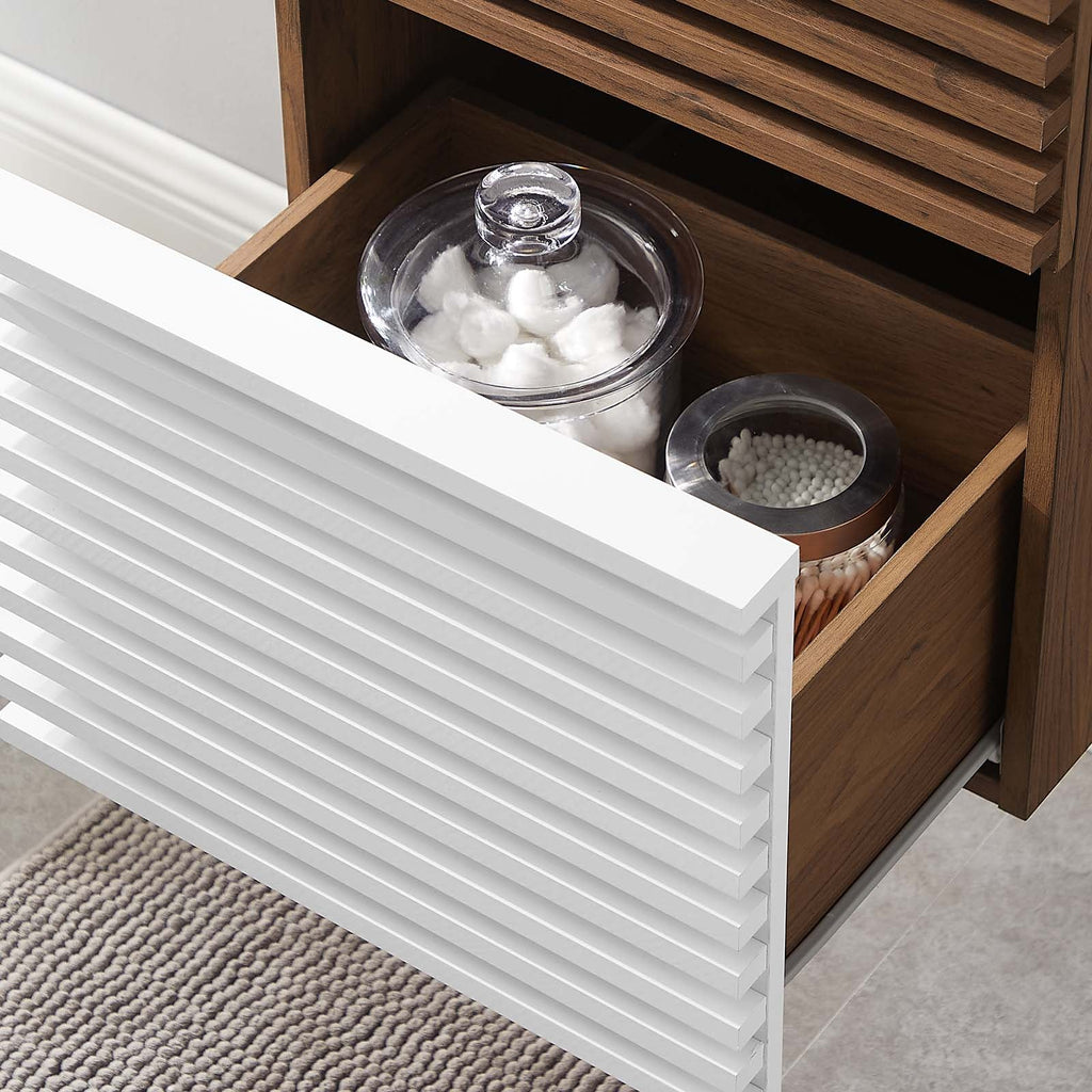 Render 18" Wall-Mount Bathroom Vanity Cabinet (Sink Basin Not Included) by Modway