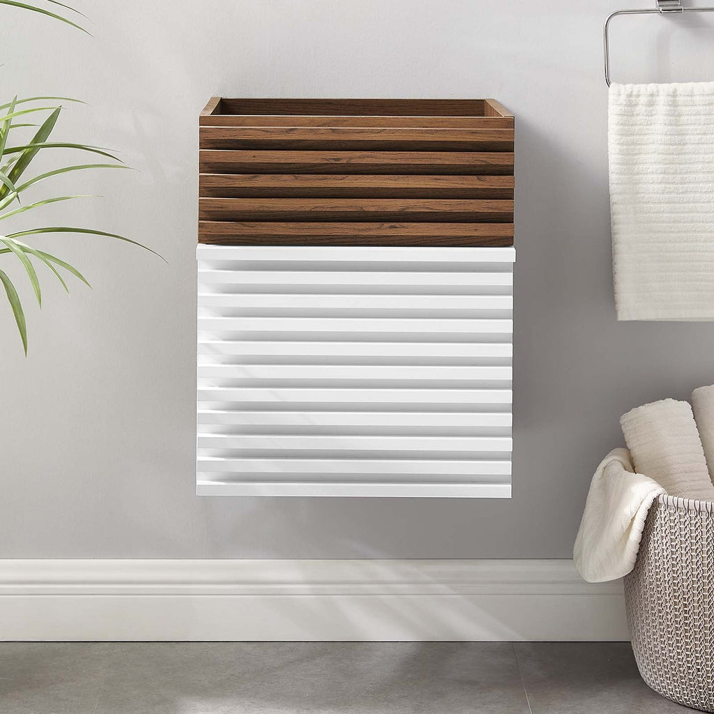 Render 18" Wall-Mount Bathroom Vanity Cabinet (Sink Basin Not Included) by Modway
