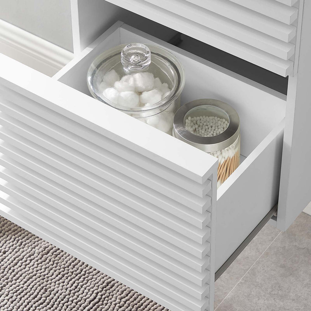 Render 18" Wall-Mount Bathroom Vanity Cabinet (Sink Basin Not Included) by Modway