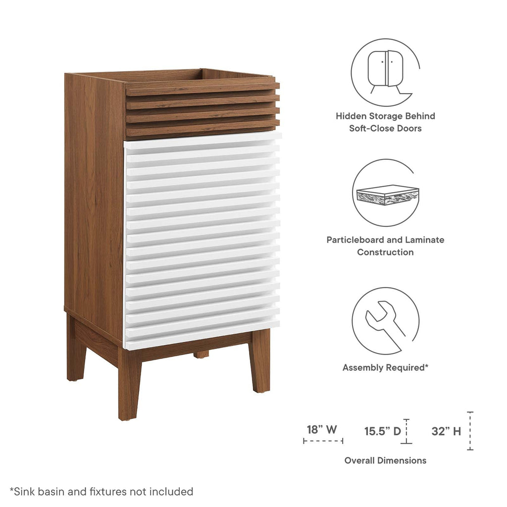 Render 18" Bathroom Vanity Cabinet (Sink Basin Not Included) by Modway