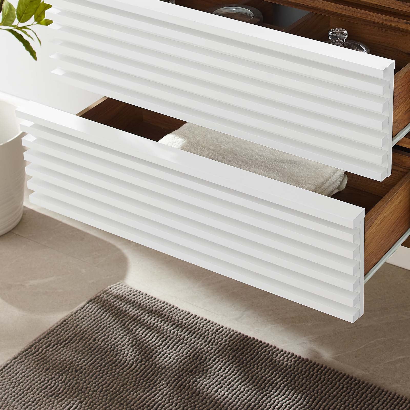 Render 30" Wall-Mount Bathroom Vanity Cabinet (Sink Basin Not Included) by Modway