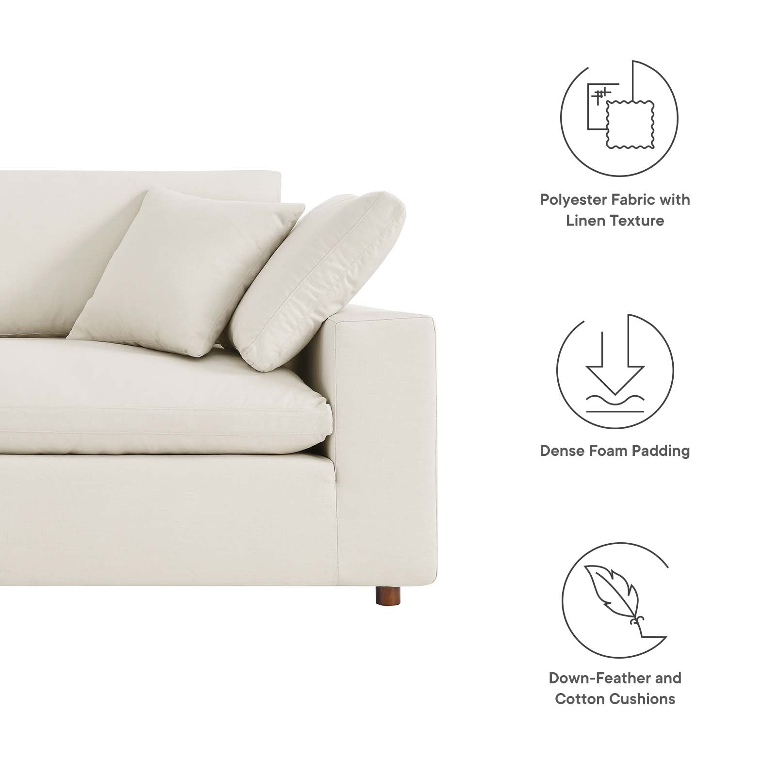 Commix Down Filled Overstuffed Sofa by Modway