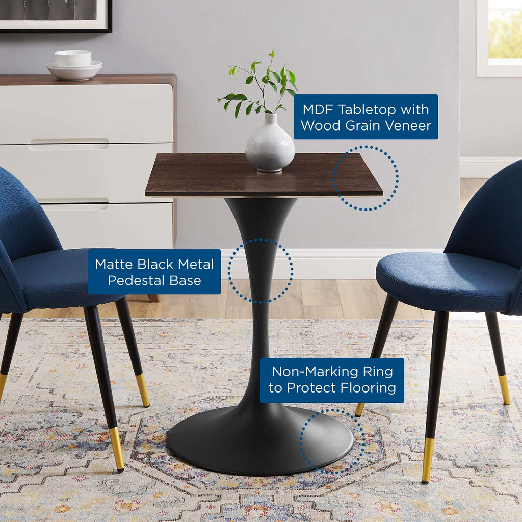Lippa 24" Square Wood Dining Table by Modway