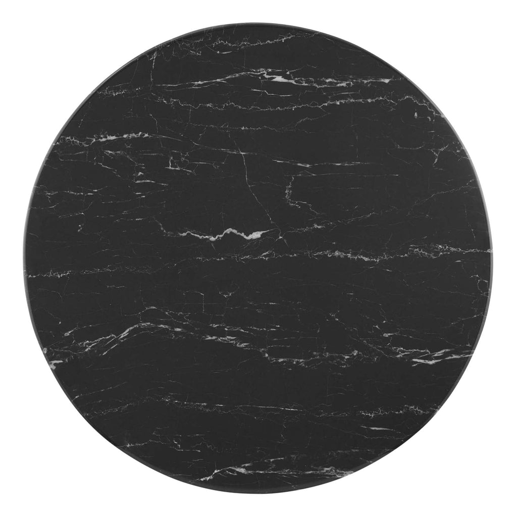 Lippa 28" Round Faux Marble Dining Table by Modway