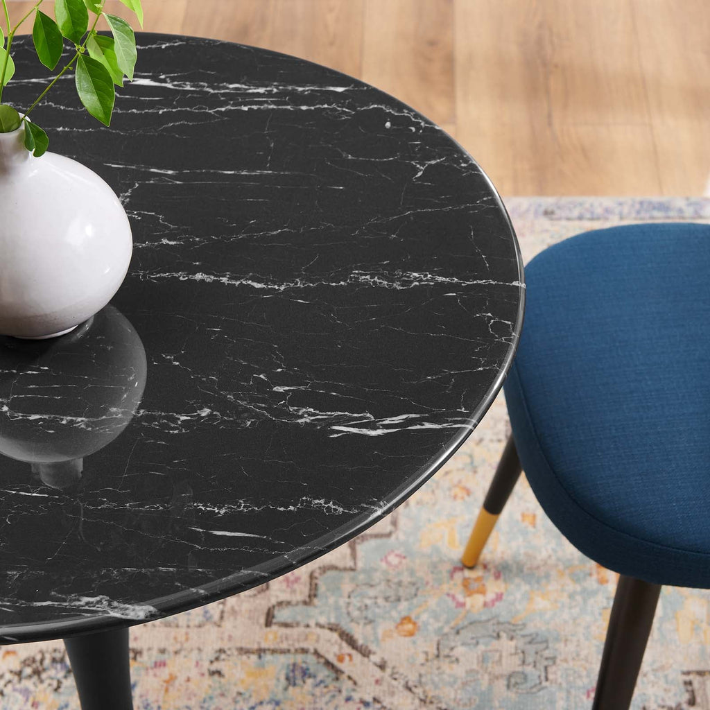 Lippa 28" Round Faux Marble Dining Table by Modway