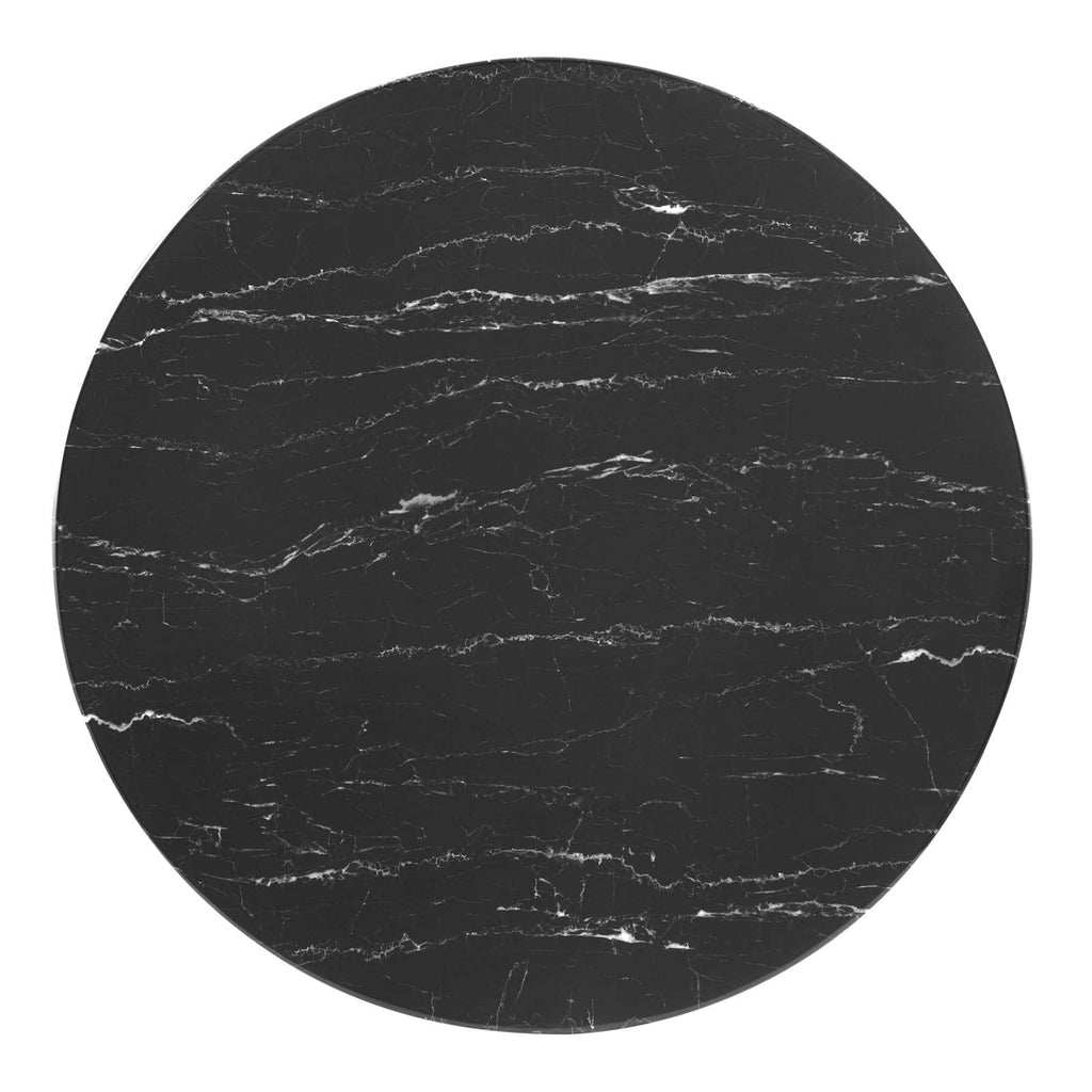 Lippa 36" Round Faux Marble Dining Table by Modway