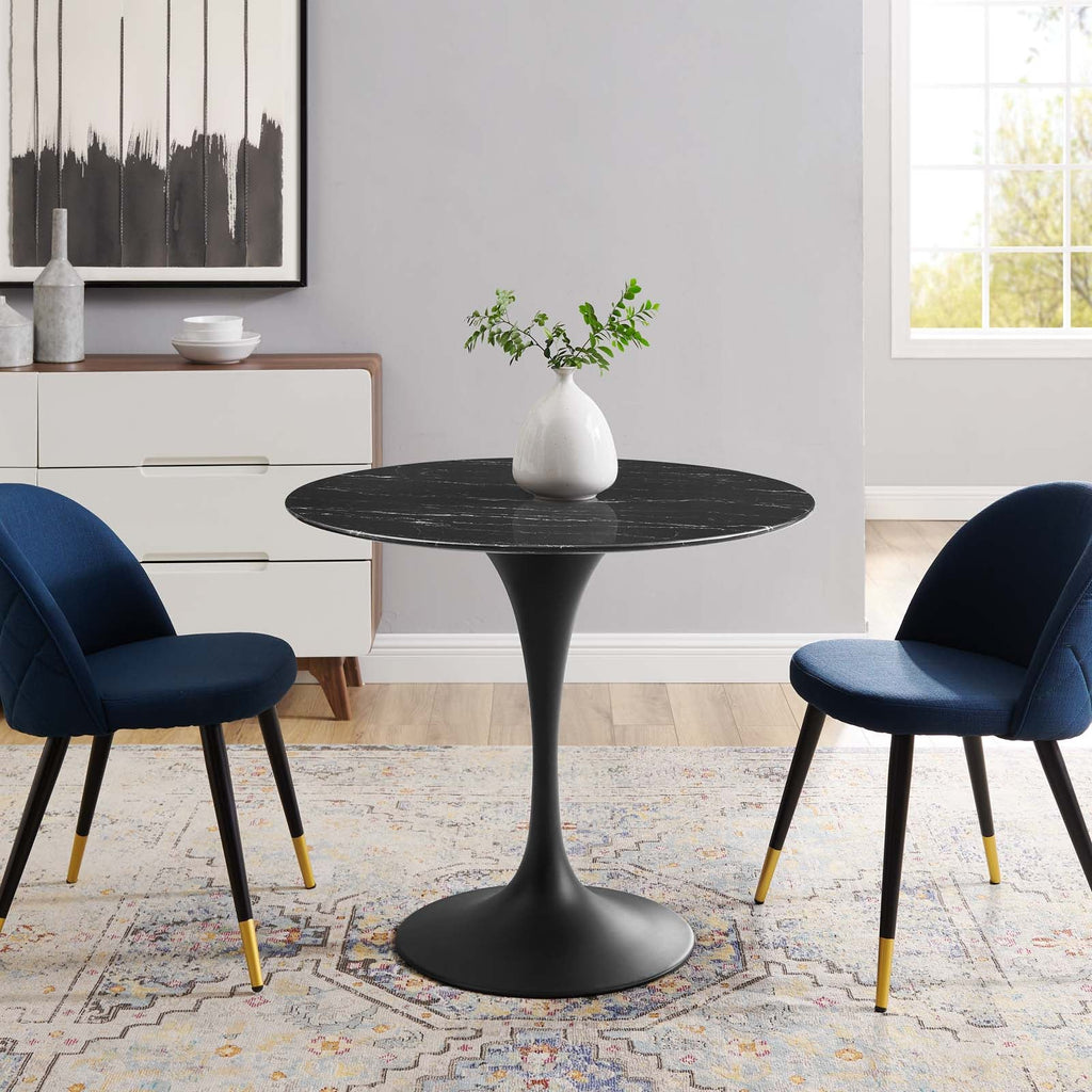 Lippa 36" Round Faux Marble Dining Table by Modway