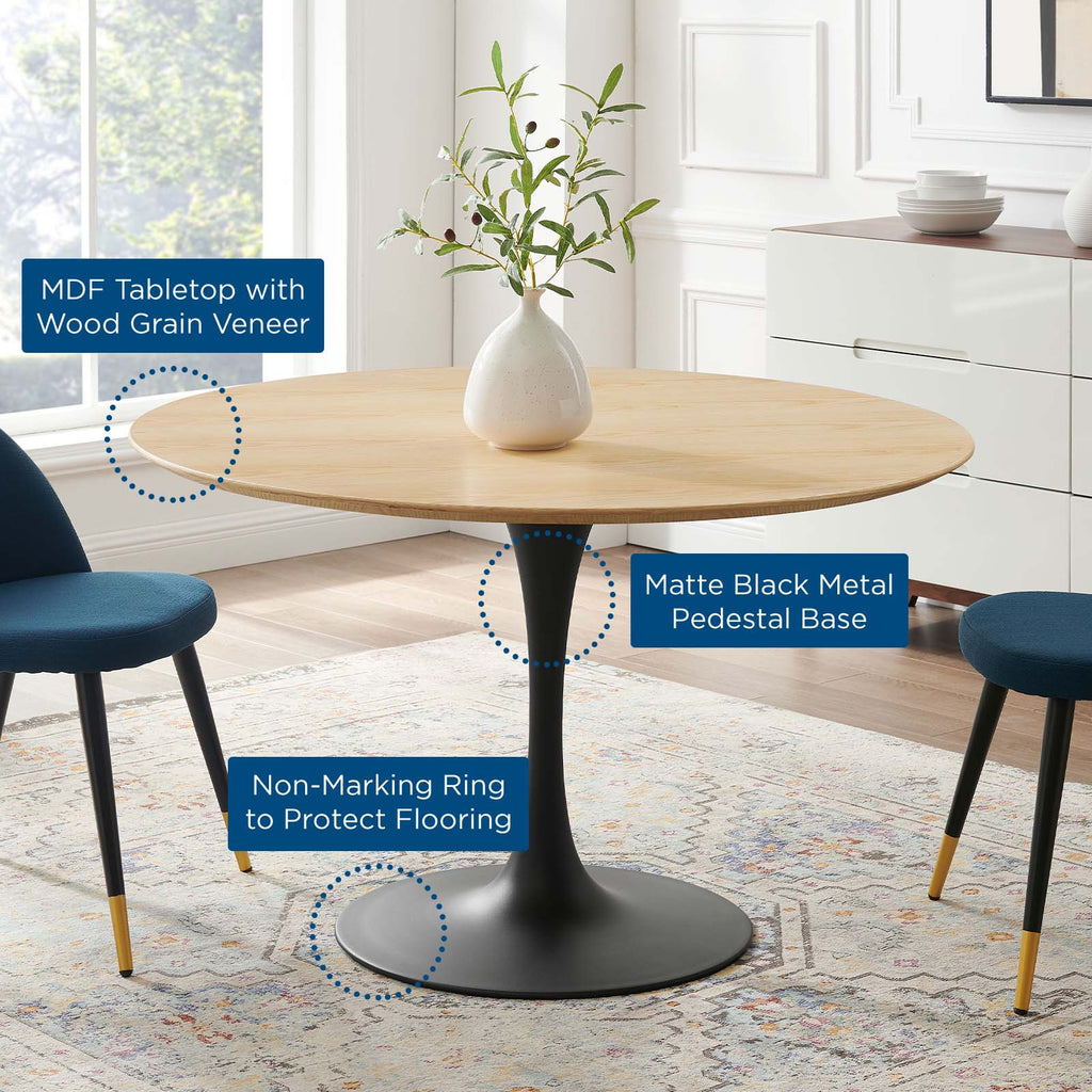 Lippa 48" Round Wood Dining Table by Modway