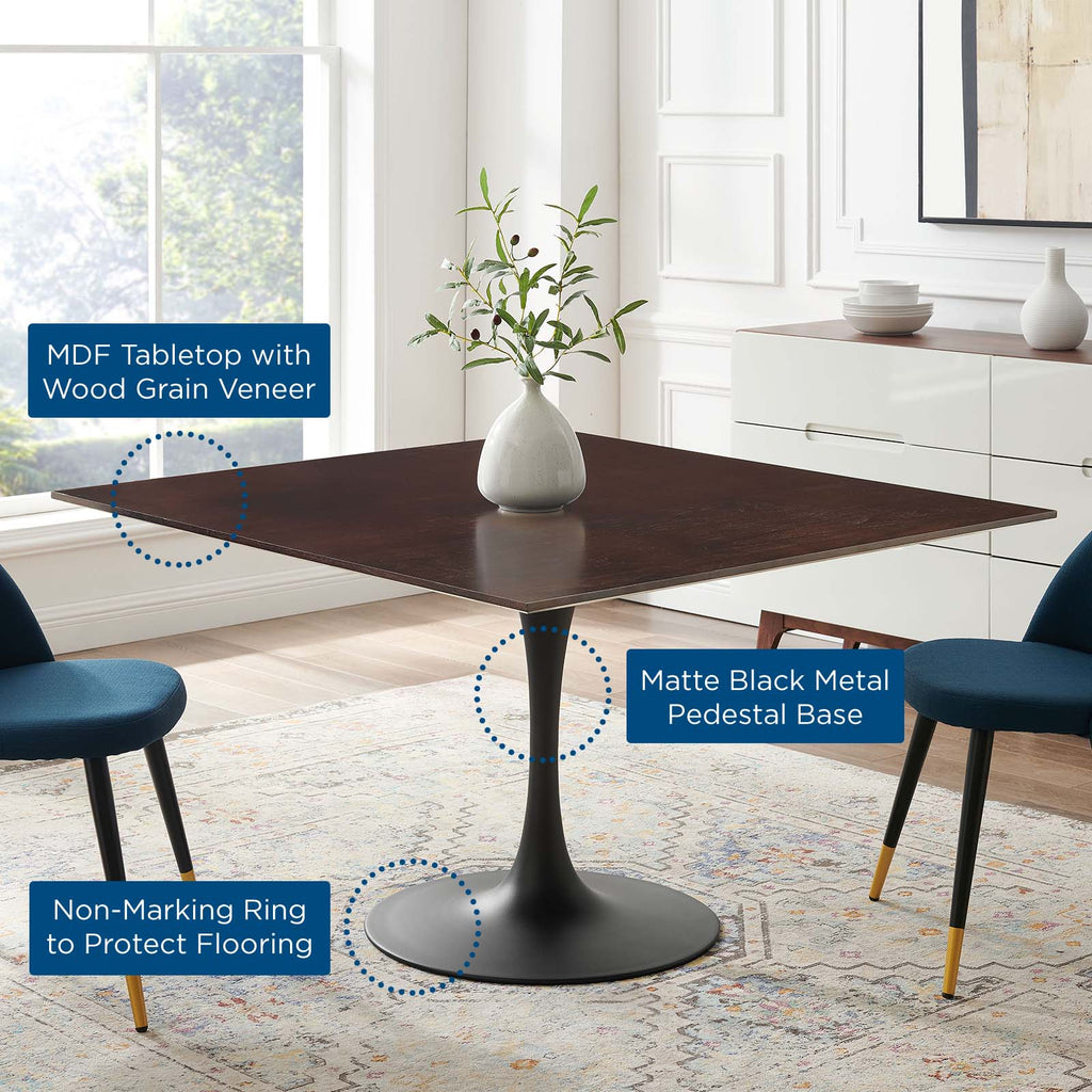 Lippa 47" Square Wood Dining Table by Modway