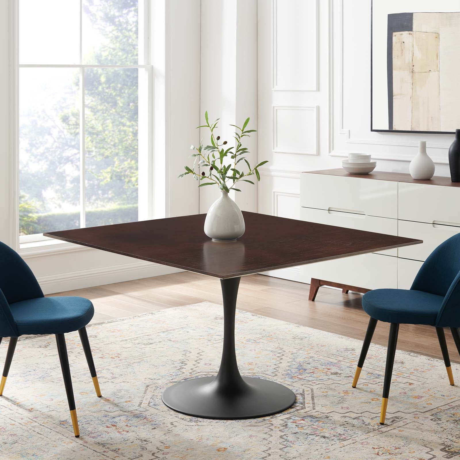 Lippa 47" Square Wood Dining Table by Modway