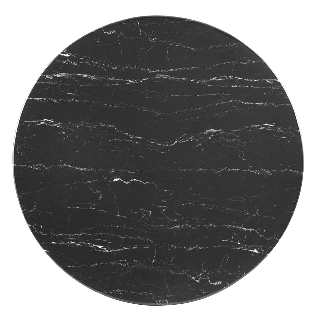 Lippa 40" Round Faux Marble Dining Table by Modway