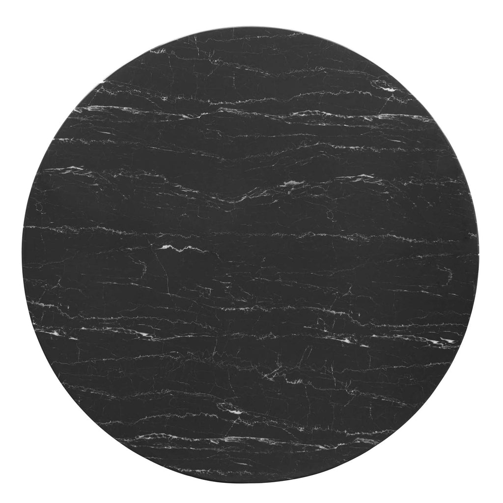 Lippa 48" Round Faux Marble Dining Table by Modway