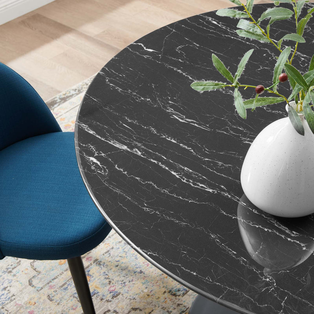 Lippa 48" Round Faux Marble Dining Table by Modway