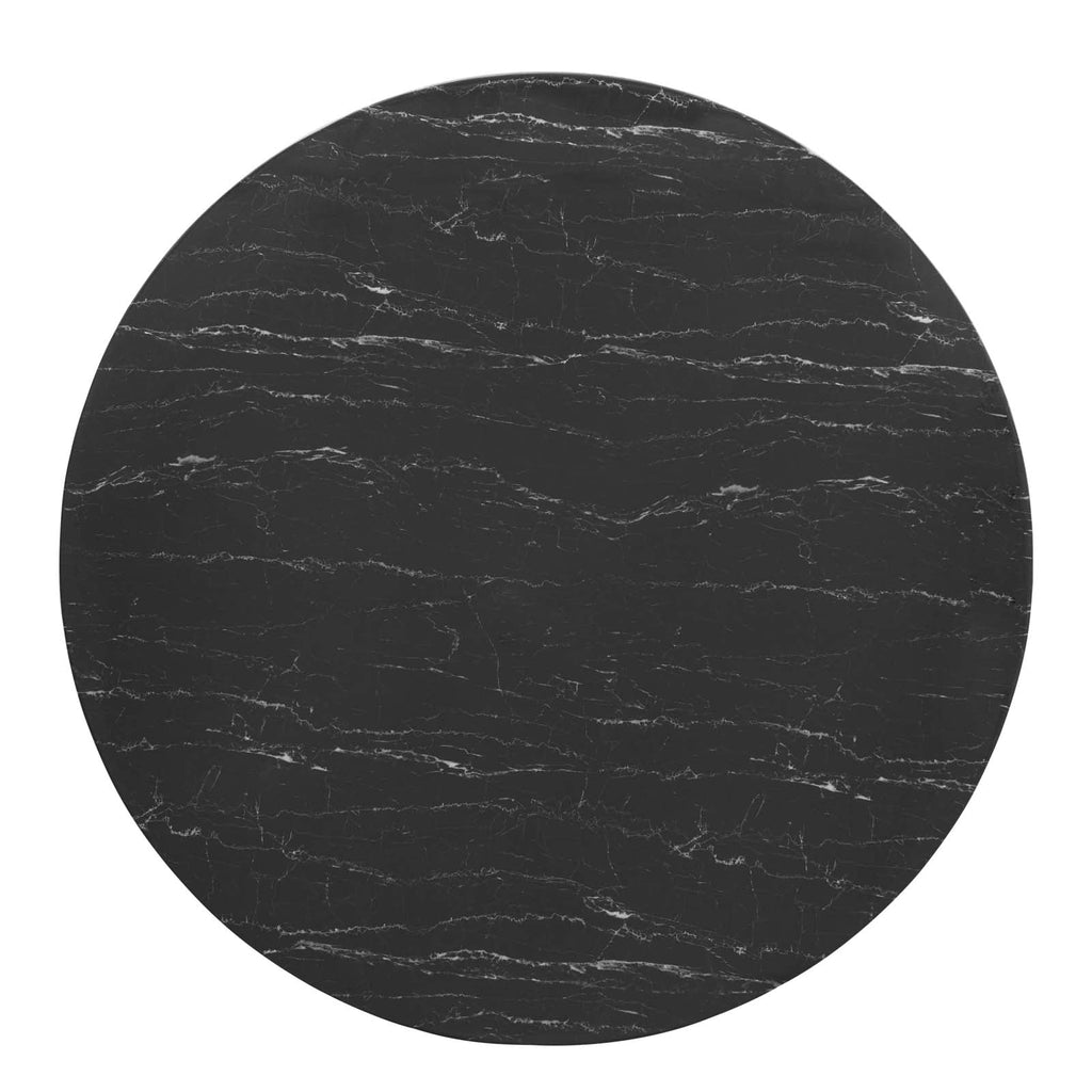 Lippa 54" Round Faux Marble Dining Table by Modway