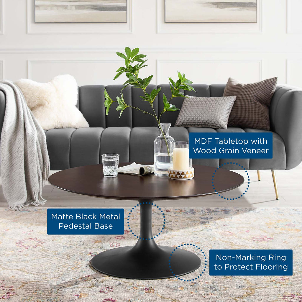 Lippa 36" Round Wood Coffee Table by Modway