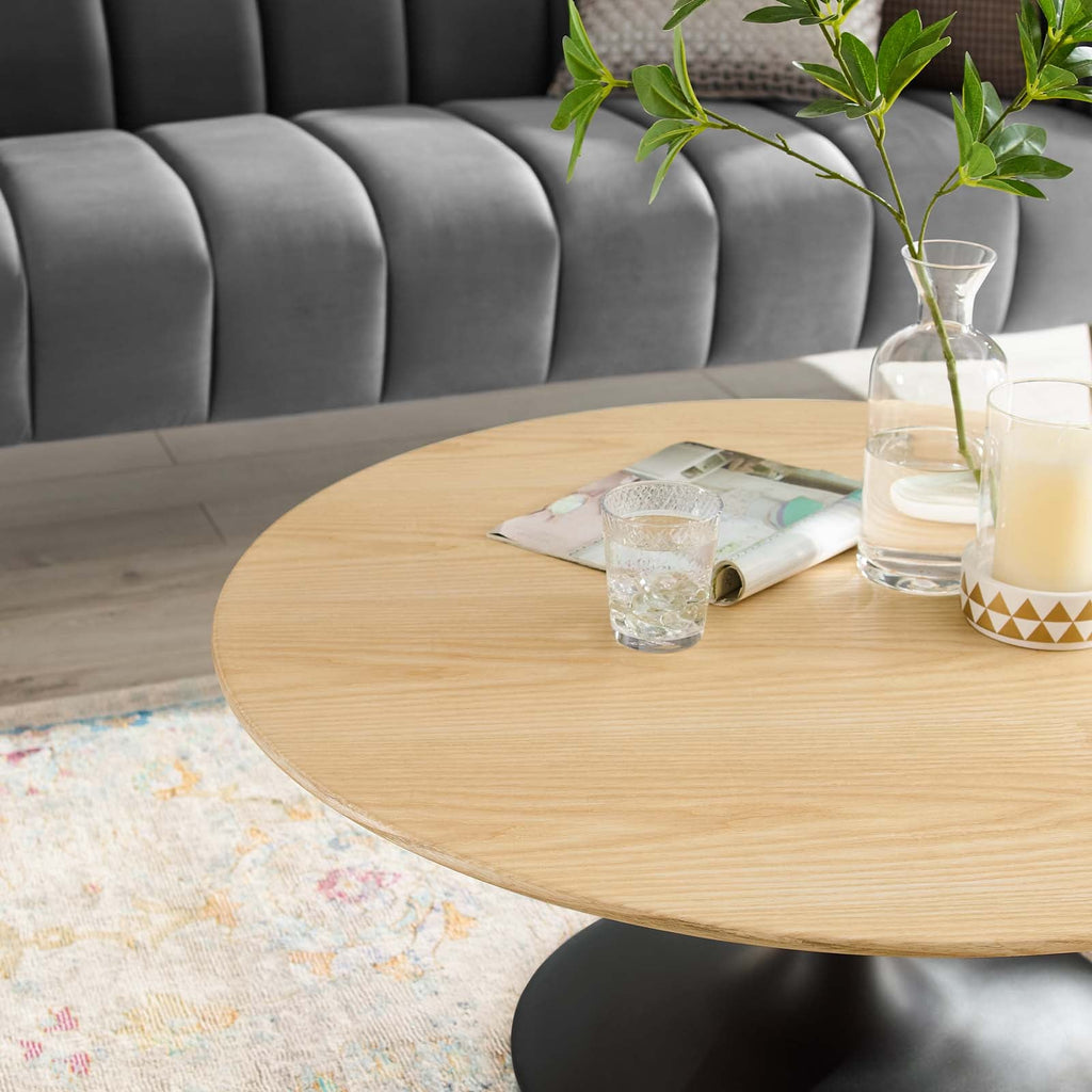 Lippa 36" Round Wood Coffee Table by Modway