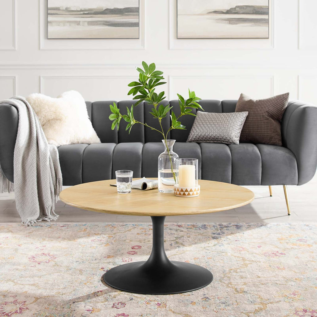 Lippa 36" Round Wood Coffee Table by Modway