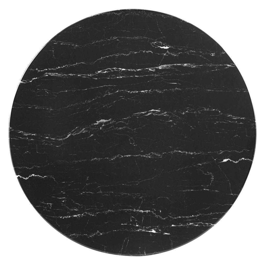 Lippa 36" Round Faux Marble Coffee Table by Modway