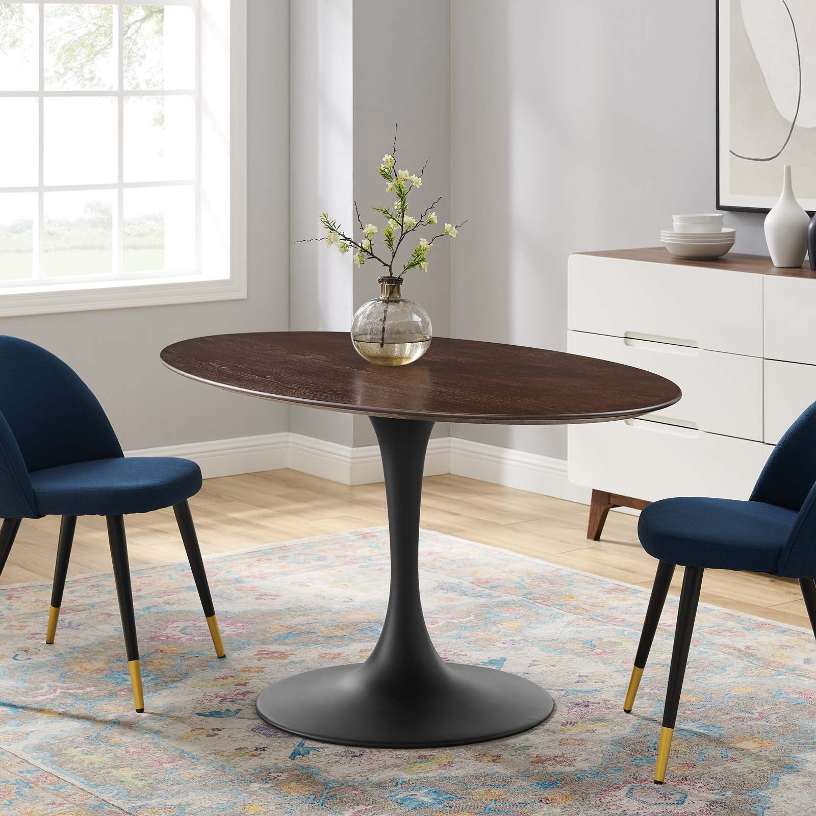 Lippa 60" Oval Wood Dining Table by Modway