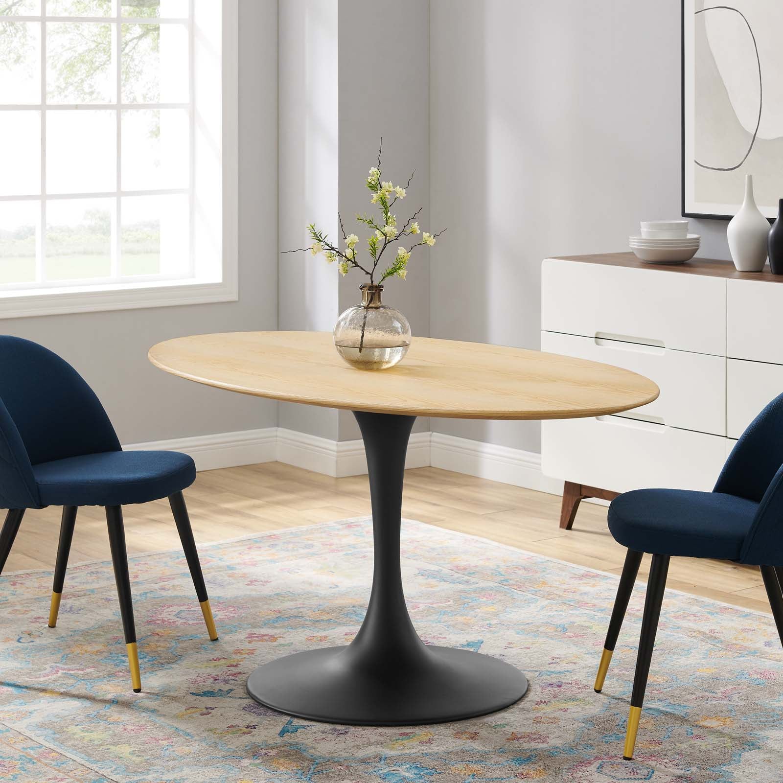 Lippa 60" Oval Wood Dining Table by Modway