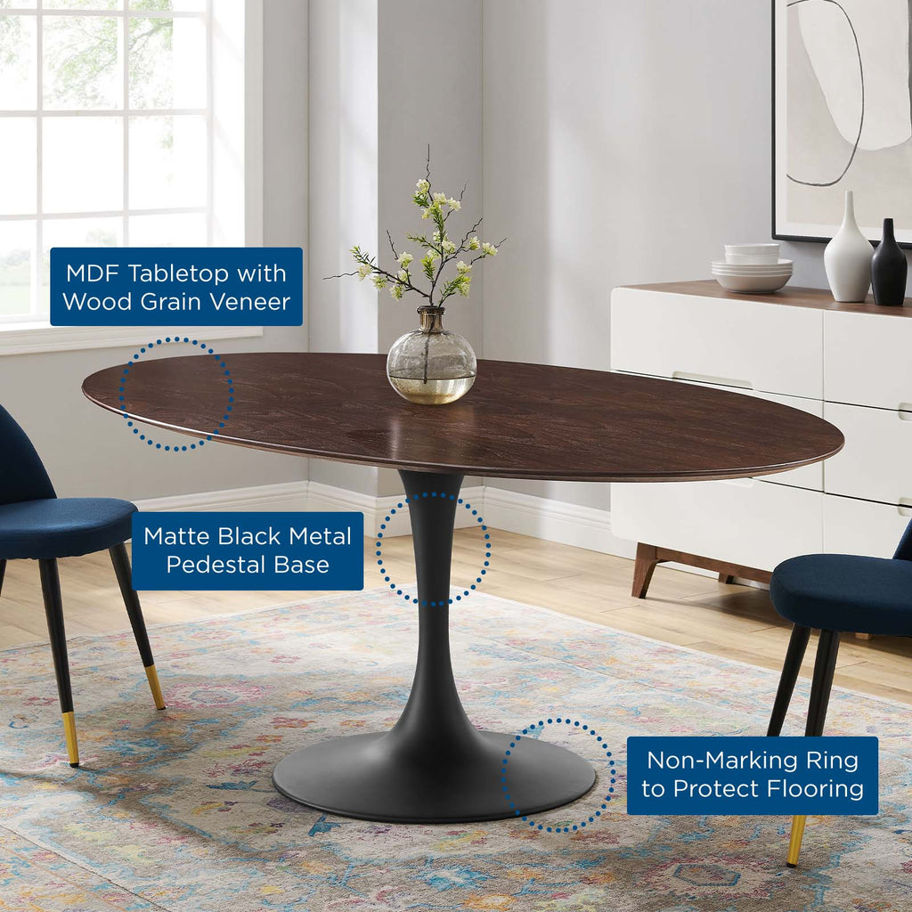 Lippa 78" Oval Wood Dining Table by Modway