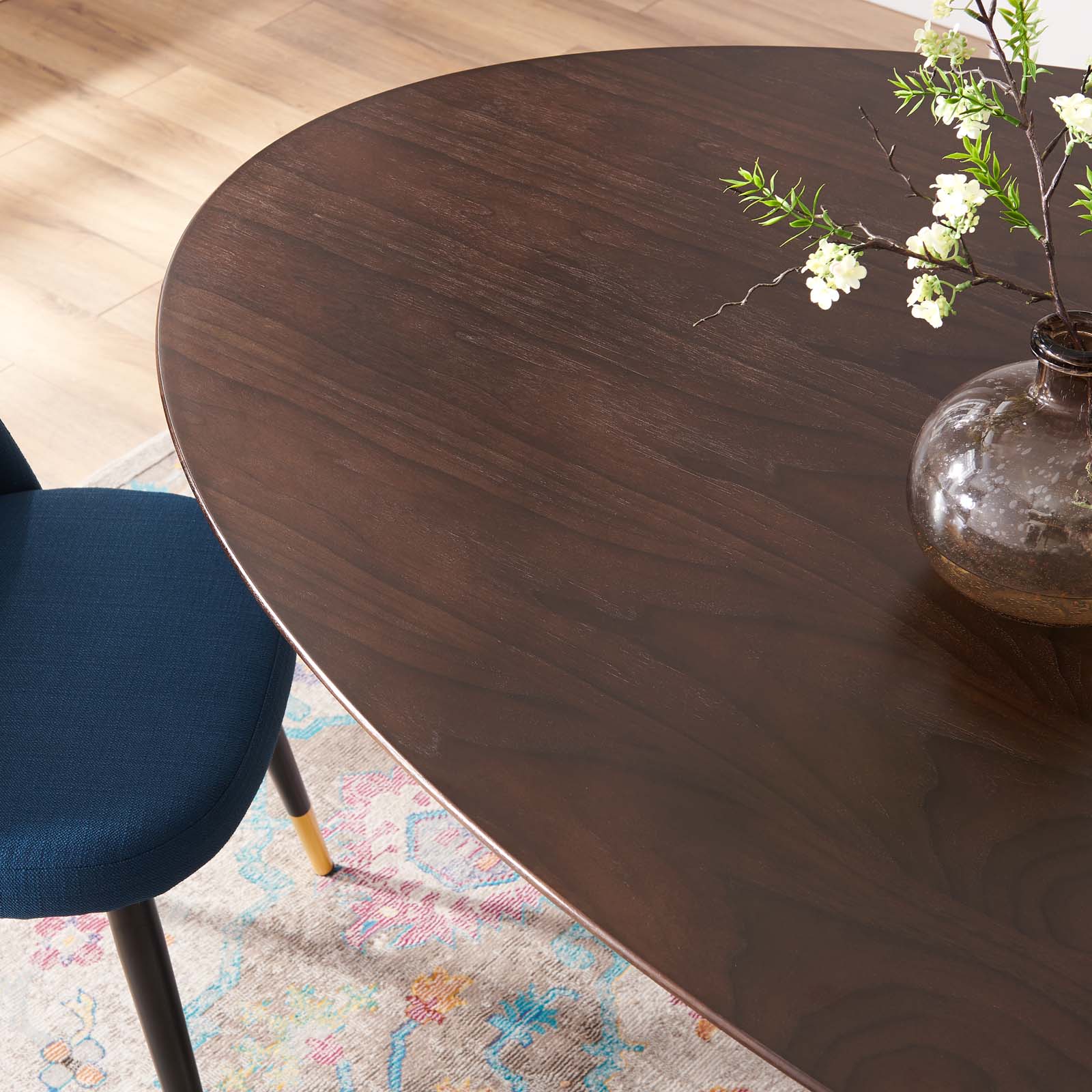 Lippa 78" Oval Wood Dining Table by Modway