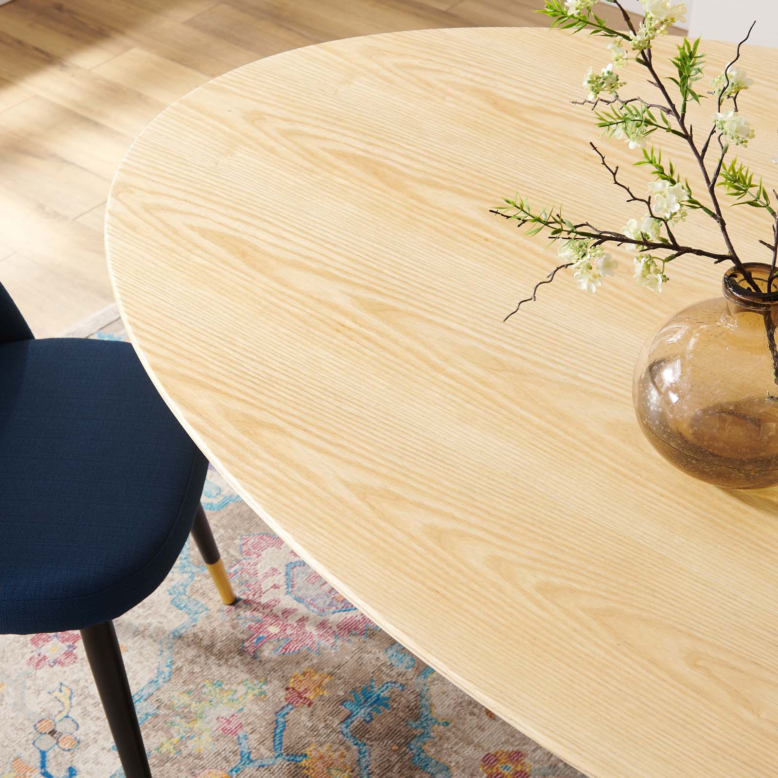 Lippa 78" Oval Wood Dining Table by Modway