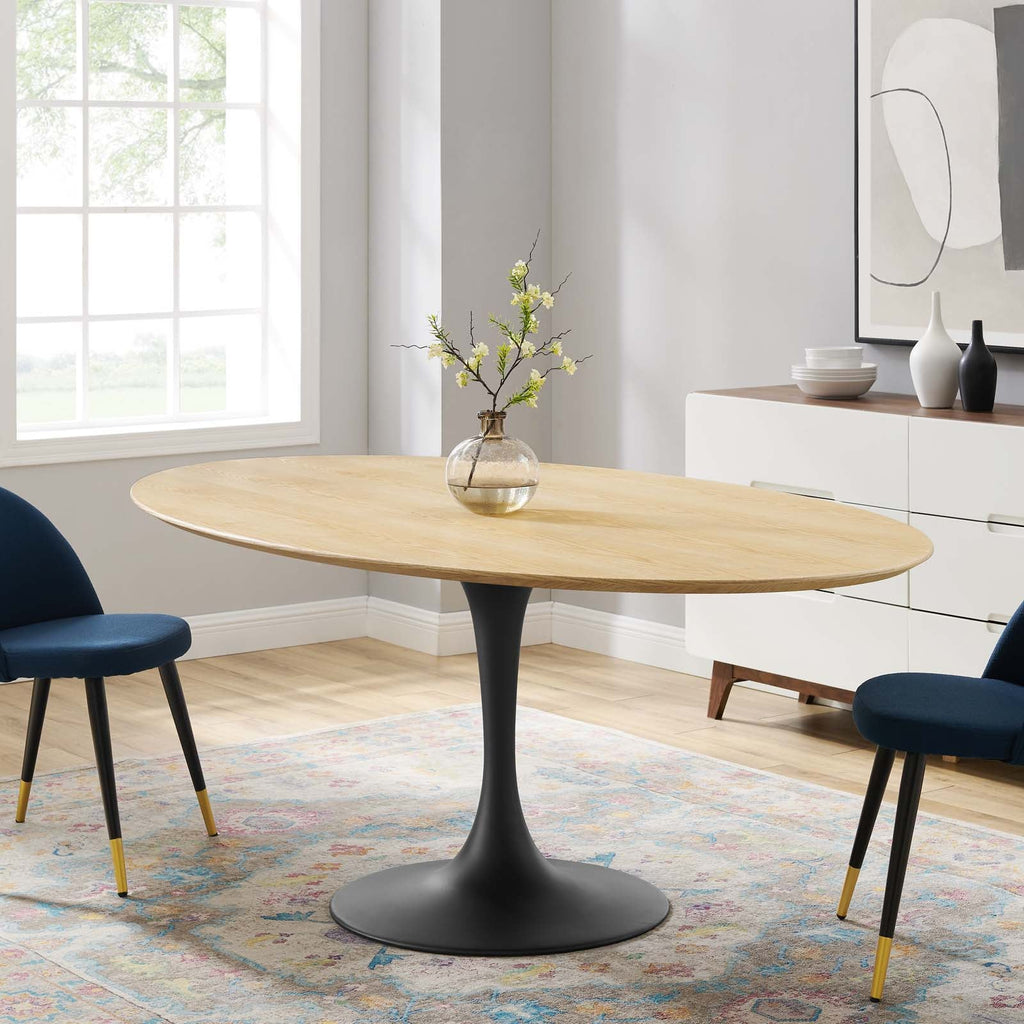 Lippa 78" Oval Wood Dining Table by Modway