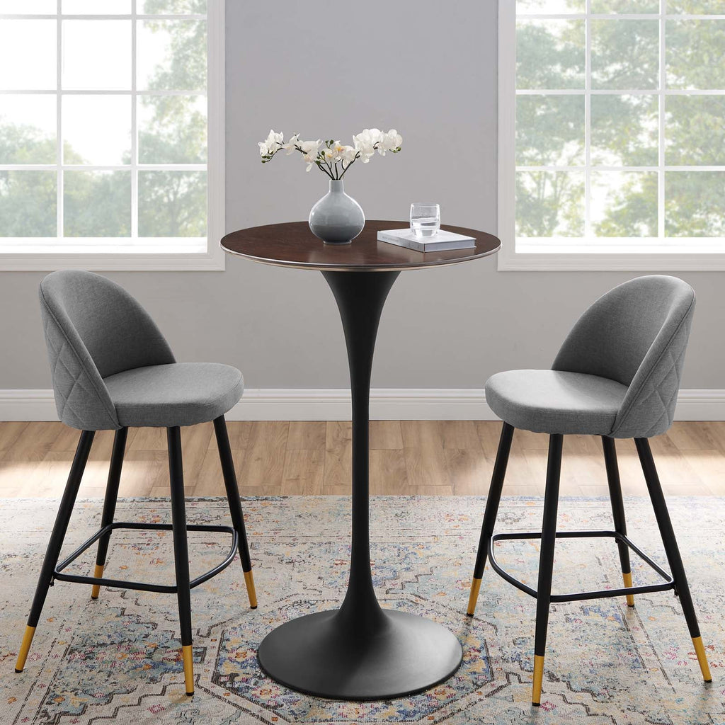 Lippa 28" Round Wood Bar Table by Modway